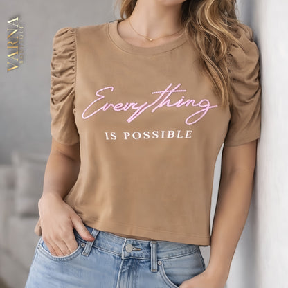 BLUSA MANGA BOMBACHA