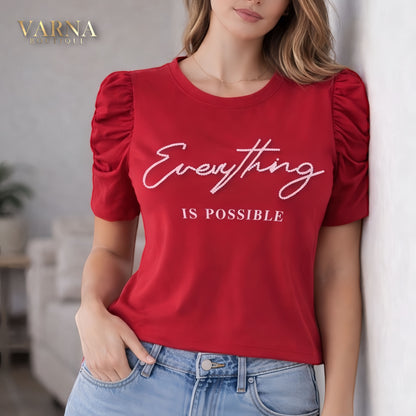 BLUSA MANGA BOMBACHA