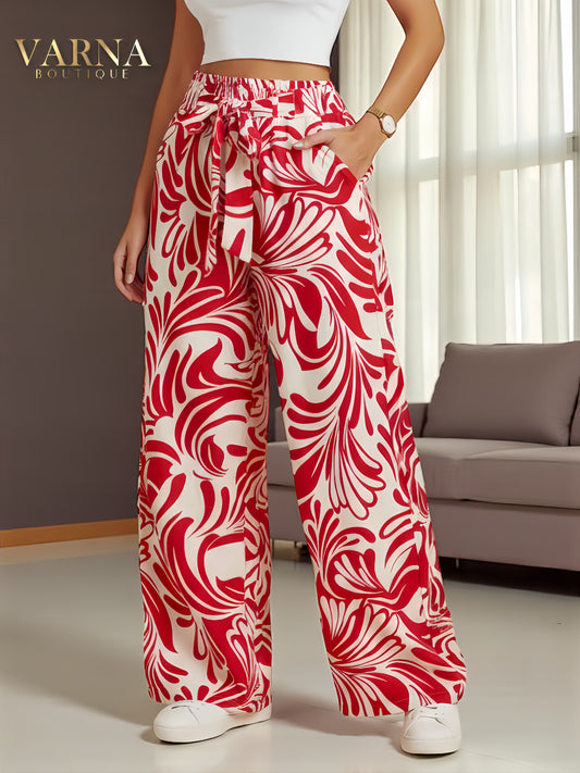 PANTALÓN ESTAMPADO HOJAS
