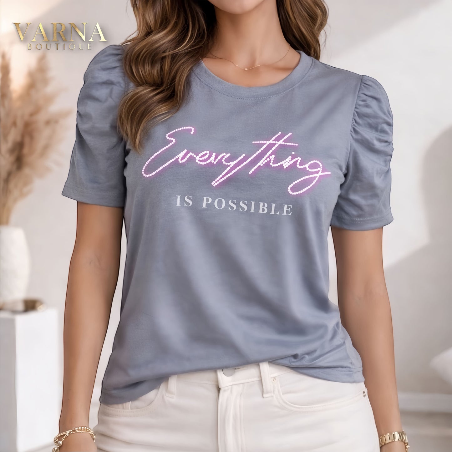 BLUSA MANGA BOMBACHA