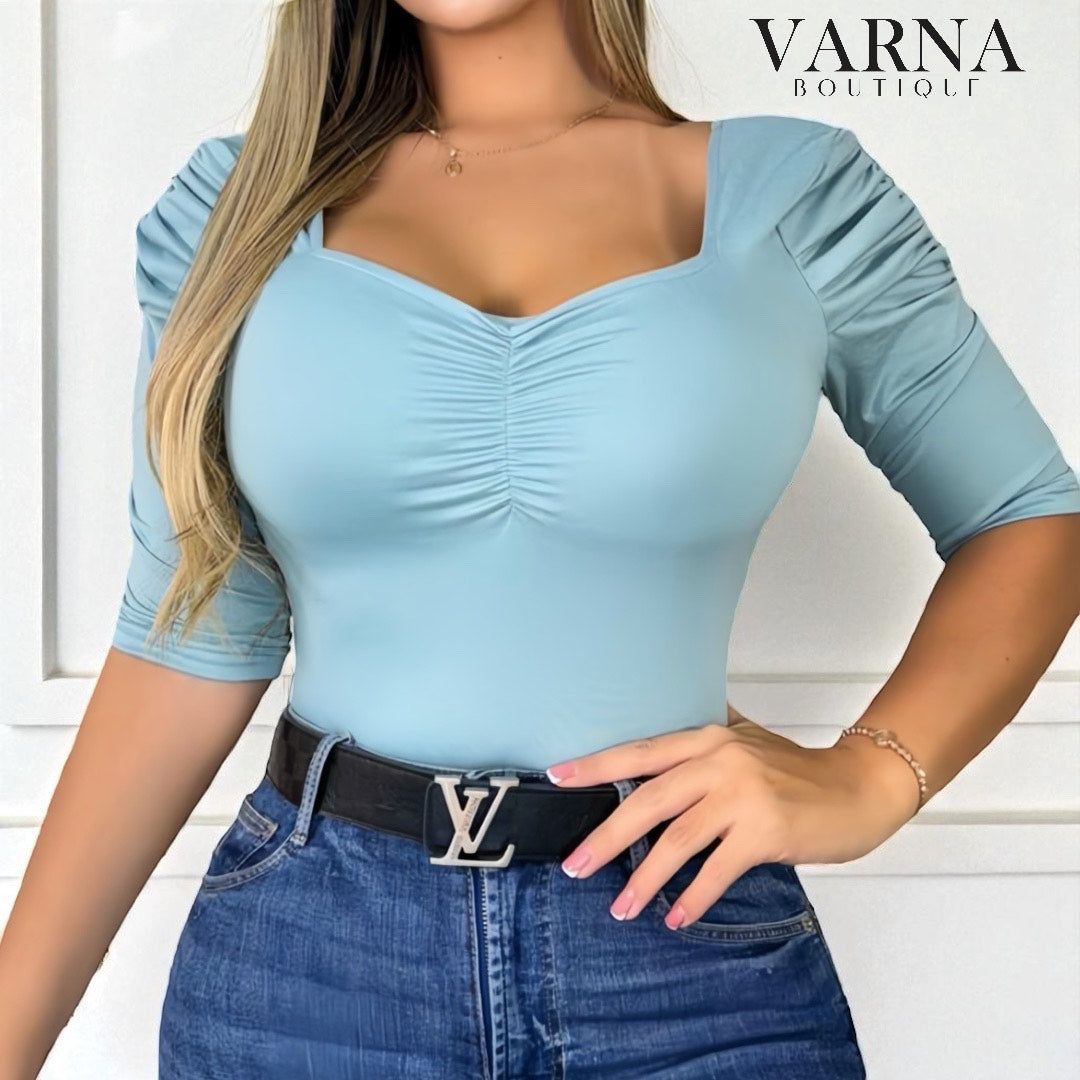 BLUSA 3/4 ESCOTE CORAZÓN
