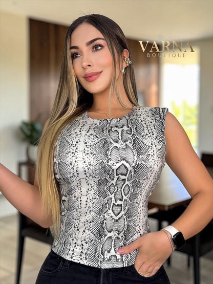 BLUSA MUSCLE ANIMAL PRINT