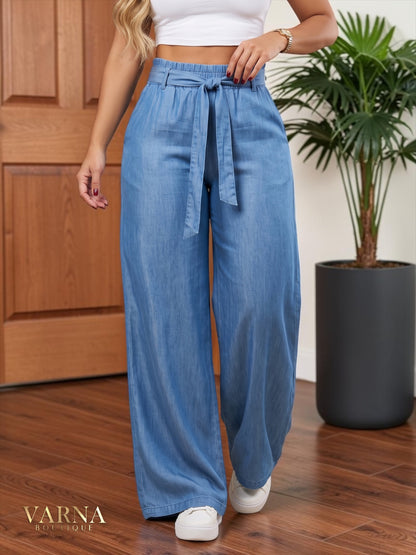 PANTALÓN CHAMBRAY CINTURÓN