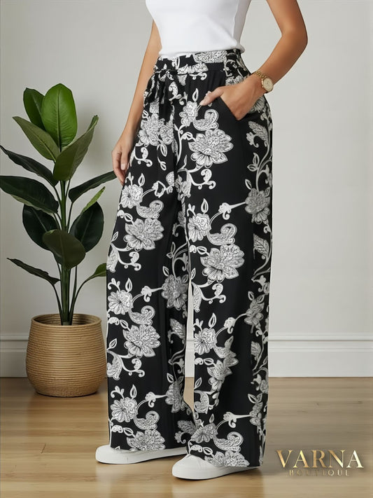 PANTALÓN FLORES ARABESCOS